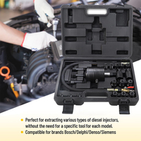 Podofo – Kit d'extraction pneumatique rapide pour injecteurs diesel, 21 pièces, outil de démontage, autre outil pour véhicule, ensemble d'extracteurs pneumatiques, kit d'outils automobiles