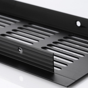 Grille de ventilation rectangulaire en alliage d'aluminium pour armoire de cuisine, placard à chaussures, design minimaliste, facile à installer - Product Image 2