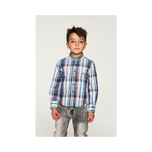 Venta caliente vestido cuello con botón cómodo elegante manga larga camisas para niños para venta al por mayor - Product Image 1