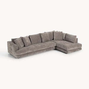 Sofá Modular <span class=keywords><strong>en</strong></span> Forma de L para Decoración de Sala de Estar de Hotel o Villa Moderna, Sofá Cama Tapizado <span class=keywords><strong>en</strong></span> Tela de Lujo Ligero y Alta Comodidad - Product Image 5