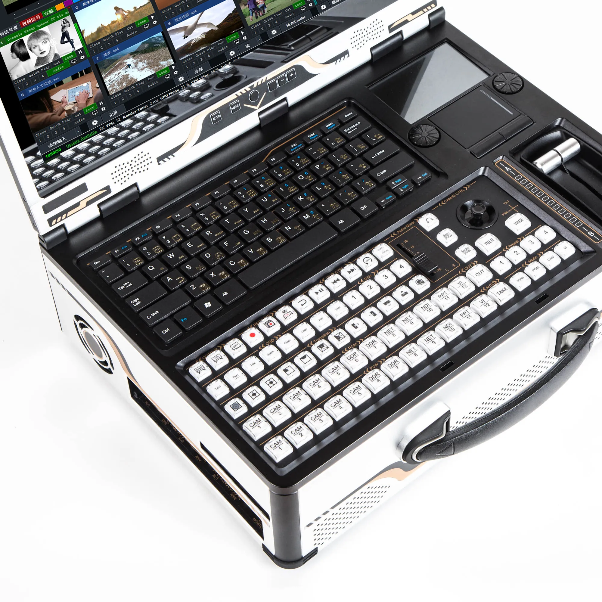 MANUFACTURER SUPPLY Portable Tystvideovideo Broadcasting Live All-In-One Machine 17.3 Monitor Built-in Vmix Switcher