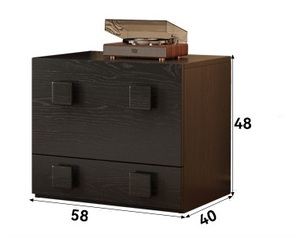 Mueble Carmen de Madera Maciza de Mediados de Siglo - Mueble de TV Francés Modular para Ahorrar Espacio - Mueble de Almacenamiento para Sala de Estar, <span class=keywords><strong>Bar</strong></span> en Casa, Hotel - Product Image 6