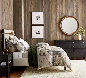 Parure de lit imprimée avec des <span class=keywords><strong>rennes</strong></span> et des sapins, vente chaude, housse de couette en lin français naturel, ensemble de <span class=keywords><strong>literie</strong></span> - Product Image 3