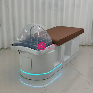 Yicheng Beauté Nouveau Design Salon De Coiffure Circulation De L'eau Tête Thérapie Chaise De Lavage Shampooing Lit à Vendre - Product Image 3
