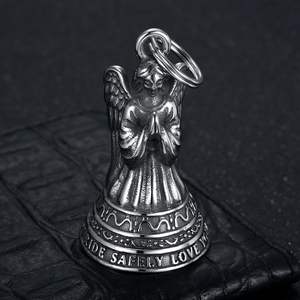 Campana de Ángel para Motocicleta con Logotipo Personalizado, Campana de Seguridad de Acero Inoxidable 316, Colgante para Llavero, Regalo para Motociclistas - Product Image 3