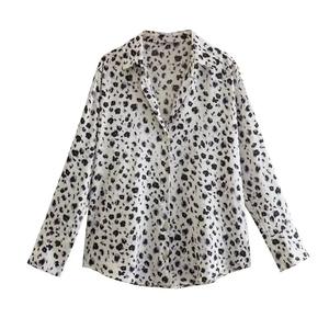 Camicetta da donna a righe con scollo a V a manica lunga e Versatile in <span class=keywords><strong>seta</strong></span> con struttura appesa magliette da donna a base di camicie - Product Image 5