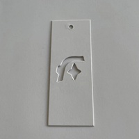 Logo personnalisé d'usine recyclable avec des cordes épingles de sûreté Transparent PVC Silicone découpé papier imprimé étiquettes volantes pour vêtements