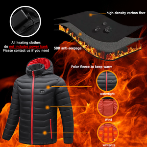 <strong>Heated</strong> <strong>Jacket</strong> Electric Clothing Waterproof Battery <strong>Heated</strong> Men's Smart <strong>Jacket</strong> Hoodies for Winter - Product Image 2