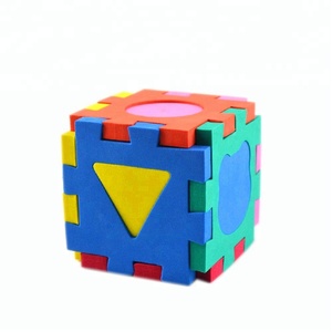 Jouets éducatifs pour bébés, cubes souples 3D, <span class=keywords><strong>puzzle</strong></span> en <span class=keywords><strong>mousse</strong></span> EVA à faire soi-même - Product Image 5