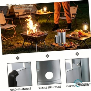 Encendedor de barbacoa metálico con asa, herramienta ligera para encender fuego en exteriores y camping - Product Image 5