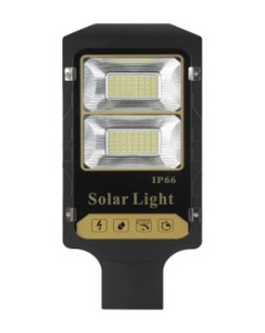 Lampe solaire de rue YIHAN LED 100W IP67 en verre et aluminium moulé sous pression, montage mural extérieur, télécommande, cellule solaire monocristalline - Product Image 3