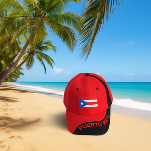 Gorra de Béisbol Bordada EB Puerto Rico de 6 Paneles, 100% Poliéster, Visera Ajustable, Unisex, Casual para Adultos - Product Image 2