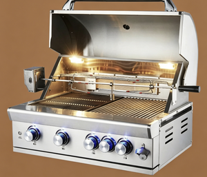 Quemadores de <span class=keywords><strong>Parrilla</strong></span> de <span class=keywords><strong>Gas</strong></span> Natural con Rejilla de Acero Inoxidable Personalizados de Fábrica, con Cubiertas para Placas de <span class=keywords><strong>Parrilla</strong></span> - Product Image 3