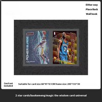 Boîte de rangement pour cartes de baseball Cadre d'affichage de cartes acryliques de sport avec protection UV Armoire murale verrouillable pour vitrine commerciale
