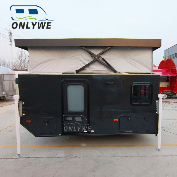 ONLYWE Off Road Pickup Truck Bed Camper Slide in Pop up Flatbed Truck ...
