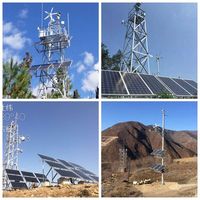 Système d'énergie hybride solaire-éolienne à axe vertical 5KW 6KW 10KW avec onduleur et batterie