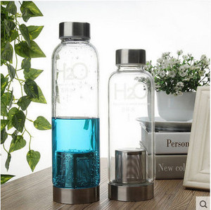 กระบอกน้ำแบบมีปลอกไนลอนใส่น้ำ,แก้วบอโรซิลิเกตทรงสูงปราศจากสาร Bpa - Product Image 2