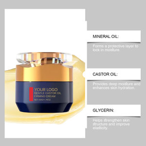 <span class=keywords><strong>Crema</strong></span> Viso Idratante Illuminante Antirughe Antietà con Peptidi e Olio di Ricino, Naturale e Idratante, OEM - Product Image 3