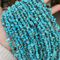 Perles de pierres précieuses irrégulières en grenat et aigue-marine naturelles de 3 mm à 5 mm, en gros, longueur 80 cm (32 pouces)