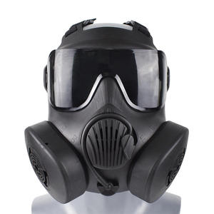 TPR Confortable Fit Sports Air Filtration Double Ventilateurs Tactique <span class=keywords><strong>Masque</strong></span> À Gaz Complet - Product Image 3