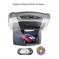 HD 10,1 pulgadas montaje techo del coche reproductor de DVD Monitor abatible del coche de la pantalla de TV con 3 color pieles