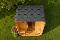 Poêle de sauna à vapeur sèche Triunity SUANA-SD tout-en-un électrique infrarouge lointain 9KW, moderne, pour entrepôt commercial et extérieur, en cèdre 1
