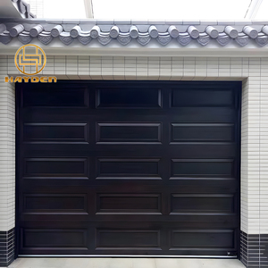 Porte de <span class=keywords><strong>garage</strong></span> sectionnelle automatique en acier coloré de 40 mm avec isolation en mousse PU, panneau à petits <span class=keywords><strong>carreaux</strong></span>, pour villa résidentielle - Product Image 1