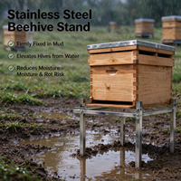 Support de ruche réglable en acier inoxydable 201, support métallique pour ruches Langstroth, pour l'apiculture