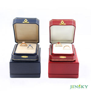 Boîte à bijoux en similicuir personnalisée avec logo imprimé pour bijoux élégants - Product Image 3