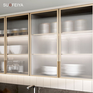 SOFEYIA moderno incompiuto Flat Pack armadi da <span class=keywords><strong>cucina</strong></span> su misura <span class=keywords><strong>cucina</strong></span> completa per progetti di appartamenti vetro laccato MDF - Product Image 4