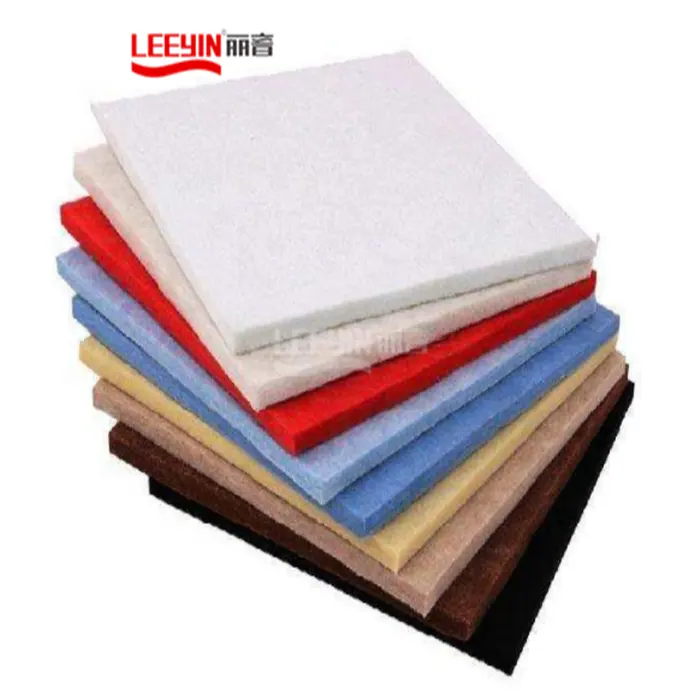 Leeyin multi color customized sound acoustic panel 100% pet felt office building polyester acoustic panel