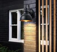 Applique murale extérieure Boyid pour jardin, moderne, étanche IP65, en aluminium, pour porche et couloir, lumière LED 3500K, verre trempé