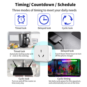 Enchufe Inteligente WiFi LangYeao Tuya AU 16A con Monitoreo de Energía, Compatible con Alexa y Google Home, Control <span class=keywords><strong>Remoto</strong></span> y Temporizador - Product Image 5