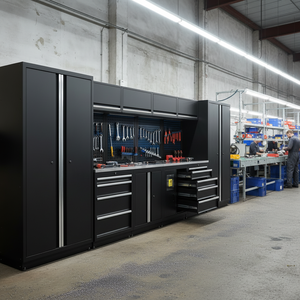 Heavy-Duty Modular <b>Tool</b> Cabinet Workbench | OEM/ODM/OBM 450kg Capacity Key Lock <b>Tool</b> <b>Cart</b> 13 Drawers 3-Year Warranty Garage - Product Image 1