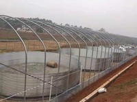 Réservoir de stockage d'eau galvanisé de haute qualité rond 5000 gallons réservoir d'eau ondulé bâche en PVC réservoir de crevettes d'élevage