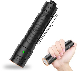Lampe torche LED 2000lm en gros, portée 165m, étanche IP68, rechargeable USB, faisceau réglable, approvisionnement en vrac, usine 44Y - Product Image 3