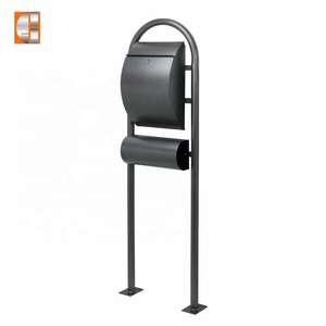 Custom Galvanized Steel Outdoor Freestanding Mailbox <strong>Post</strong> <strong>Box</strong> <strong>for</strong> Outdoor <strong>Home</strong> or Garden Use Mailbox Letter <strong>Box</strong> - Product Image 3