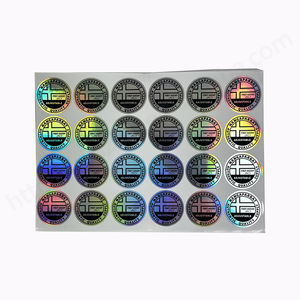 Étiquettes d'autocollants holographiques de logo étanche LOGO personnalisé - Product Image 6