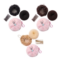 Kit de coiffure pour filles : filet à chignon invisible et élastique, accessoires de danse et de ballet faits main, cadeau pour femme