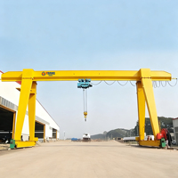 Grue portique simple à poutre profilée soudée pour extérieur avec cantilevers sur deux côtés pour entrepôt de stockage de fer