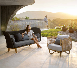 Ngoài trời Vườn Patio nhựa mây/wicker dệt đồ nội thất wicker mây ghế <span class=keywords><strong>sofa</strong></span> thiết lập từ nhân tạo mây Nam Phi - Product Image 2