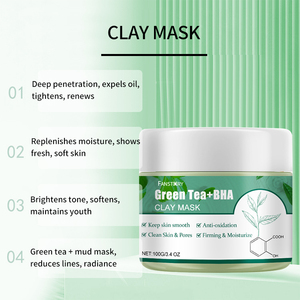 Venta al por Mayor de Productos para el Cuidado de la Piel Personalizados Más Vendidos, Centella Asiatica, Té Verde, Arcilla Hidratante para Aclarar la Piel, Blanqueamiento Facial - Product Image 5
