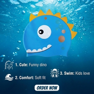 Gorro de Natación JW-1257 en Stock, Nuevo, Impermeable, Gran Tamaño, Protección para los Oídos, Silicona, Cómodo - Product Image 2