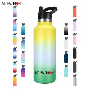 Bouteille d'eau sport isolée en acier inoxydable avec paille, sans BPA, idéale pour les voyages - Product Image 2
