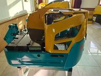 Pièces de carrosserie complètes pour mini-excavatrice en acier/tôle, revêtement poudré, à visser, pour capot moteur, panneau de porte latérale, de remplacement