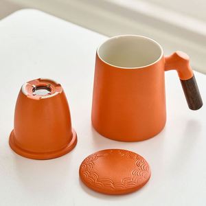 Ensemble de tasses à eau en céramique avec logo pour cadeaux promotionnels d'entreprise, prix d'événements, cadeaux de fin d'année - Tasse à thé et à eau séparées - Product Image 3