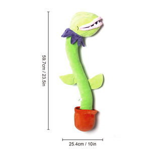 2024 yeni cadılar bayramı tasarım LSH canavar bitki bitkiler vs Zombies Cannibal çiçek/dişler-yeşil çok + özelleştirmek köpek peluş oyuncaklar - Product Image 4