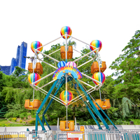 Grande Roue Miniature de Haute Qualité, Manège Durable pour Intérieur et Extérieur, Certifié CE, Capacité 500 kg, Idéal pour Centres Commerciaux