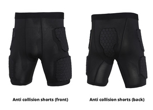 Pantalones Cortos Deportivos para Hombre, Ropa Interior con Relleno de <span class=keywords><strong>EVA</strong></span>, Compresión Transpirable, Antideslizantes, Protección para Cadera, Coxis y Muslos, para Baloncesto y Esquí - Product Image 2
