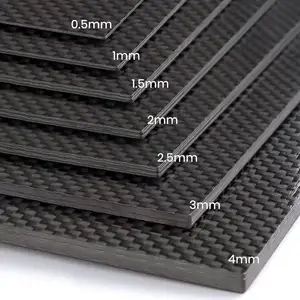 Schlussverkauf 3K Platte aus Kohlenstofffaser 3mm CNC-Karbonplatten 5MM Karbonfaserblech